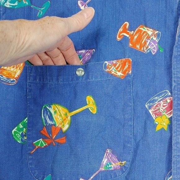 Chaps Ralph Lauren mens short sleeve button down shirt size large - Picture 3 of 13